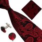 A 2014 Hot Selling Solid Ties Mature Men\'s Neckties Tie Hanky Cufflinks Sets New Classic Paisley J