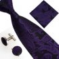 A 2014 Hot Selling Solid Ties Mature Men\'s Neckties Tie Hanky Cufflinks Sets New Classic Paisley J