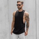 Mens summer gyms clothing Fitness Bodybuilding Tank Top Stringer Singlet Crossfit Solid color Vest s