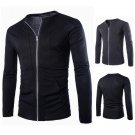 High Quality Korean Style Design Men Sweatshirt Slim Fit Stand Collar Classic Hoodies 2015 New Casua