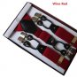 2017 High Quality 3.5Cm Wide Plus Size 120cm Length Men Adjustable Six Clip-on Y-Back Black Navy Sus