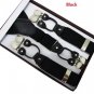 2017 High Quality 3.5Cm Wide Plus Size 120cm Length Men Adjustable Six Clip-on Y-Back Black Navy Sus