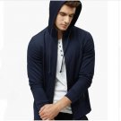 Ultra Style  Hoodie long-sleeve with a hood cardigan lovers sweatshirt black (Asia Size)