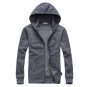 Ultra Style  Hoodie long-sleeve with a hood cardigan lovers sweatshirt black (Asia Size)