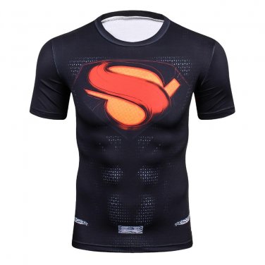 Cool Men Superhero Compression Shirt Funny 3D Printed Superman spiderman T Shirt Bodybuilding Crossf