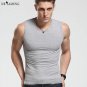 Summer Style Tank Tops Vest Men Undershirt 2016 New Brand Quality Mens Bodybuliding Singlets Sleeve