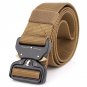 2017 men\'s canvas belt Metal insert buckle military nylon Training belt Army tactical belts for Men