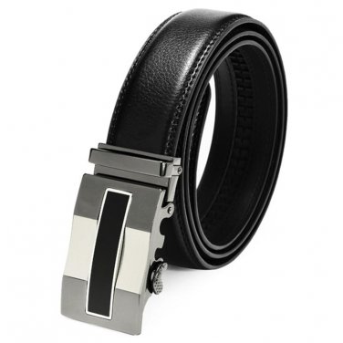 Men Good Quality Black Belt For Male Famous Brand Belt Genuine Luxury Leather Automatic Buckle Busin