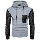 2017 New Brand Patchwork Male Casual Hoodies Mens Cotton Fashion Men\'s Warm Hoodies Sweatshirts Sli