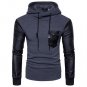 2017 New Brand Patchwork Male Casual Hoodies Mens Cotton Fashion Men\'s Warm Hoodies Sweatshirts Sli