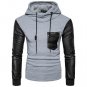 2017 New Brand Patchwork Male Casual Hoodies Mens Cotton Fashion Men\'s Warm Hoodies Sweatshirts Sli