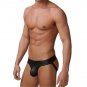 Sexy Men\'s Thongs G-string Underwear Leather Jockstrap Boxer Briefs Underpants L