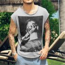 Men\'s Casual sleeveless T-shirtsTees skull pattern Print short Sleeve Men Comfortable t shirts New 