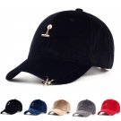 Spring Summer Fashion Women Velvet Pendant Satin Baseball Cap Boys Ring Baseball Hats Casquette For 
