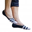 5 Pairs/lot Cotton Striped Men Boat Socks Summer Spring Adult Short Tube Socks Mens Non-Slip Invisib