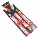 New arrival Halloween Vampire Blood Clip on suspenders Elastic Braces For Men Women 2.5cm suspender 
