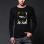 Autumn mens YOU ARE BEING WATCHED T-shirt Men Person of Interest POI Crime Letter Printed Novelty T