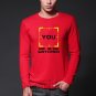 Autumn mens YOU ARE BEING WATCHED T-shirt Men Person of Interest POI Crime Letter Printed Novelty T
