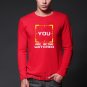 Autumn mens YOU ARE BEING WATCHED T-shirt Men Person of Interest POI Crime Letter Printed Novelty T