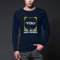 Autumn mens YOU ARE BEING WATCHED T-shirt Men Person of Interest POI Crime Letter Printed Novelty T