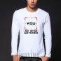 Autumn mens YOU ARE BEING WATCHED T-shirt Men Person of Interest POI Crime Letter Printed Novelty T