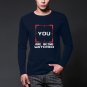 Autumn mens YOU ARE BEING WATCHED T-shirt Men Person of Interest POI Crime Letter Printed Novelty T
