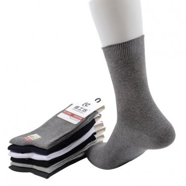 autumn winter high quality brand business cotton socks for men white casual socks 6pairs/lot