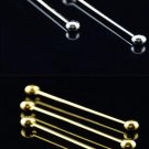 2pcs Round head Men shirt Necktie gold Tone Metal Clamp Jewelry Decor Tie Clip Collar pin male