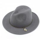 Unisex Women\'s Men\'s Winter Autumn Fedora Hat With Jewelry Steampunk  Sombreros Jazz Hat For Gentl