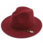 Unisex Women\'s Men\'s Winter Autumn Fedora Hat With Jewelry Steampunk Sombreros Jazz Hat For Gentl