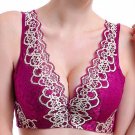 Sexy Women Lace Bralette Bra Fashion Embroidery Underwear Deep V Wireless Brassiere Adjustable Push 