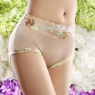 Women Middle Waist Briefs Floral Print Female Comfortable Underwear BG