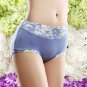 Women Middle Waist Briefs Floral Print Female Comfortable Underwear BG