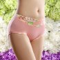 Women Middle Waist Briefs Floral Print Female Comfortable Underwear BG