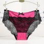 Women lace Panties Seamless Cotton Panty Hollow briefs Underwear Beige