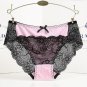 Women lace Panties Seamless Cotton Panty Hollow briefs Underwear Beige