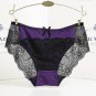 Women lace Panties Seamless Cotton Panty Hollow briefs Underwear Beige