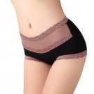 Women\'s Lace Cotton Briefs Hollow Out High Waist Panties  underwear Girl Underpants