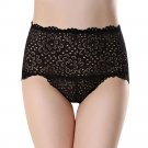 Women\'s Lace High Waist Seamless Buttock Soft Briefs Panties Underwear BK