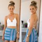 Women Backless Beach Boho Underwear Vest Lace Frenum Strap Lingerie Bra Top