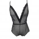 Women Sexy Babydoll Lingerie Lace Dress Underwear Sleepwear G-string Black
