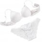 Women Push Up Lace Padded Bra Set Embroidery Underwear BK/70A
