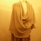 Cape Vest Beige Autumn New Luxury Fashion  Loose Assymetric  Women
