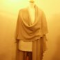 Cape Vest Beige Autumn New Luxury Fashion  Loose Assymetric  Women