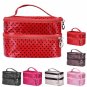 Bags For Women Portable Organizer Makeup Case Pouch Zip Bag Womens Double Zipper Bag mochila femin