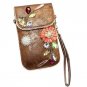 leather bags women Mobile Phone Bag Clutch Purse crystal Female crossbody bags for women bao bao #LR