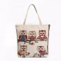 bags Women Owl Printed Canvas Tote Casual Beach Bags Women Shopping Bag Handbags