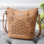 leather woman bag cross body  Messenger Bag small high quality Satchel Hollow Out Shoulder Bag #5M