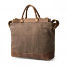 Canvas Laptop Briefcase Bag Computer Bag Hiking Bag Camping Bag Weekend Bag Fits Most 15.6 inch Lapt