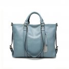 Herald Fashion Women Lichee Tote Bag Pu Messenger Bag Dual Side Buckle Belt  decoration Handbag Fash